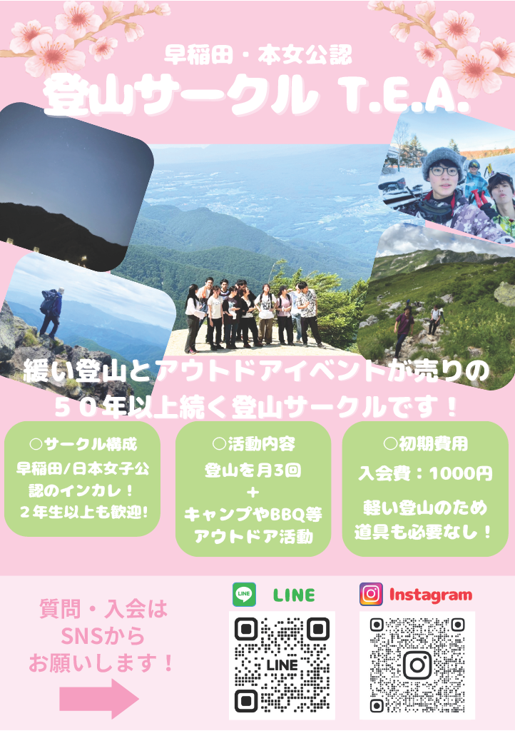 Trial and Error Association(T.E.A.)のビラ