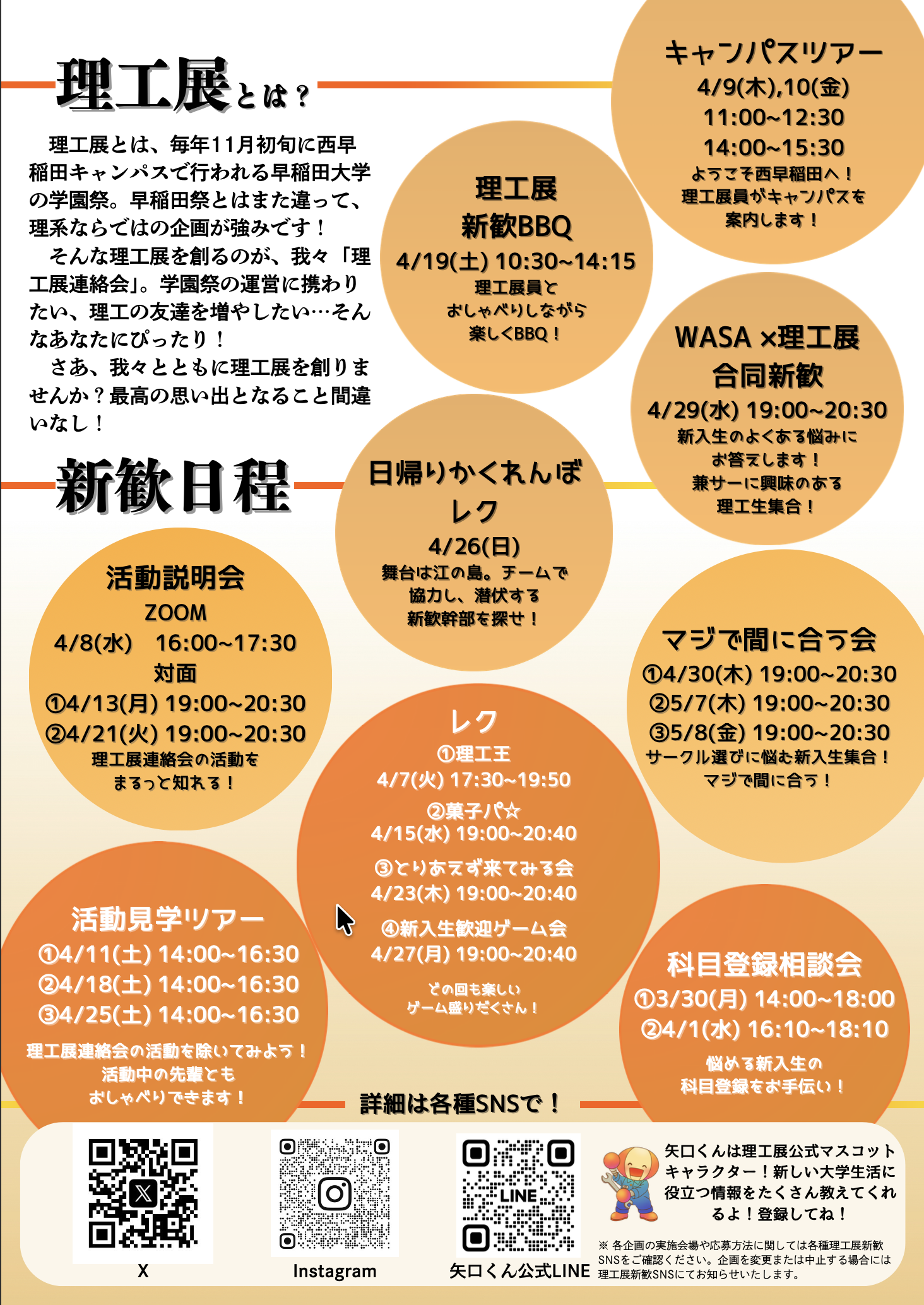 理工展連絡会のビラ 2